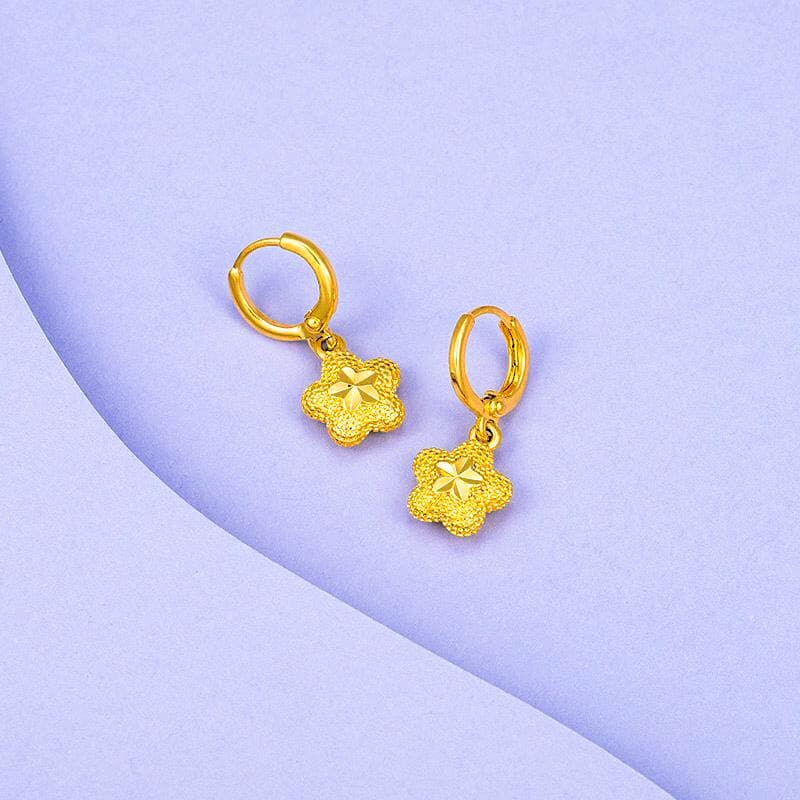 ゴールドアクセサリー レディース 小ぶりフープピアス