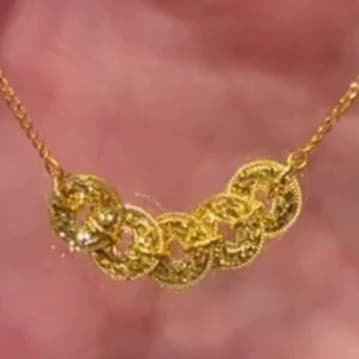 ゴールドアクセサリー レディース コインモチーフネックレス＆ブレスレット