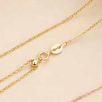 ゴールドアクセサリー レディース 華奢チェーンネックレス