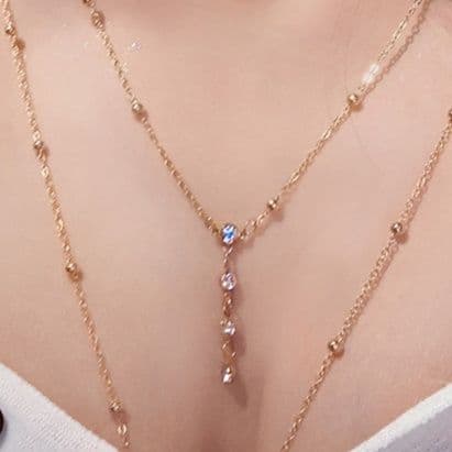 ゴールドアクセサリー レディース ボディチェーン ネックレス チョーカー