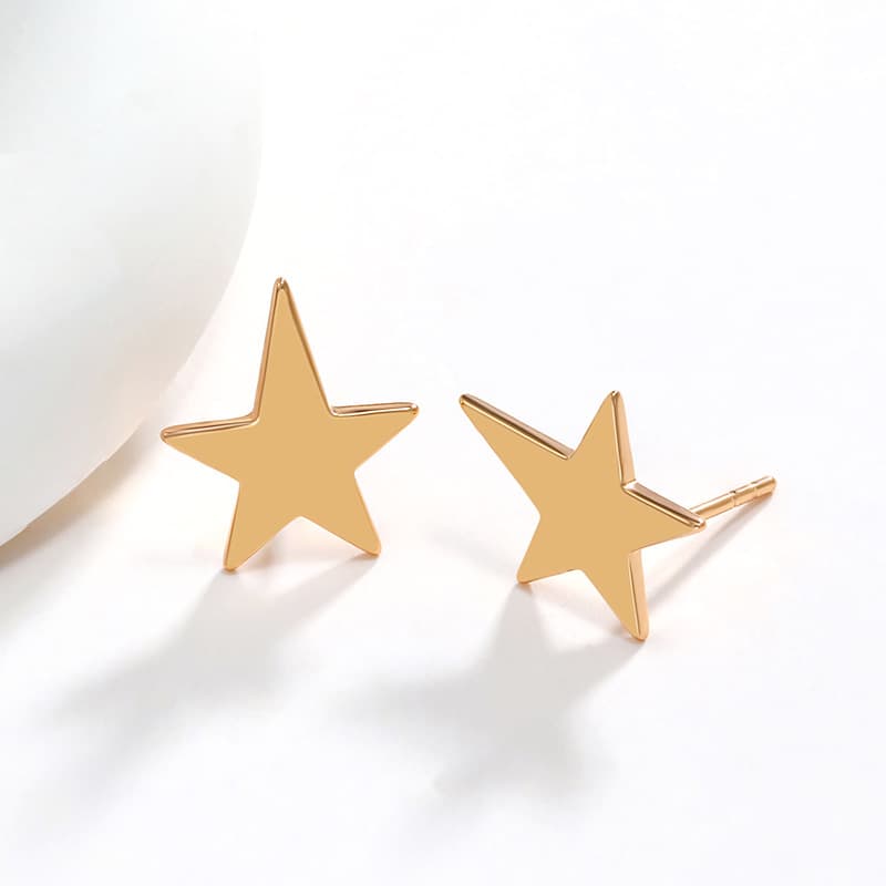 ゴールドアクセサリー レディース 煌めく星のしずくピアス