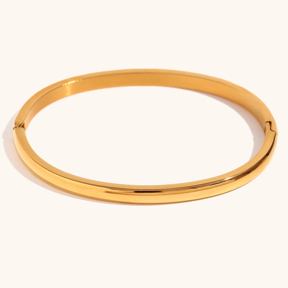 ゴールドアクセサリー バングル ブレスレット ジルコニア ステンレス ジュエリー