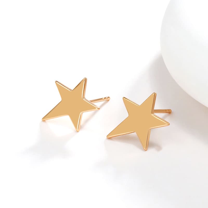 ゴールドアクセサリー レディース 煌めく星のしずくピアス