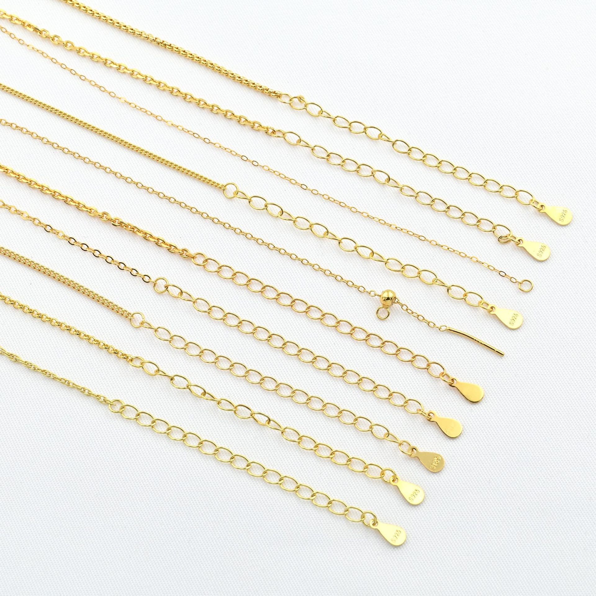 ゴールドアクセサリー 上品な華奢チェーン ネックレス